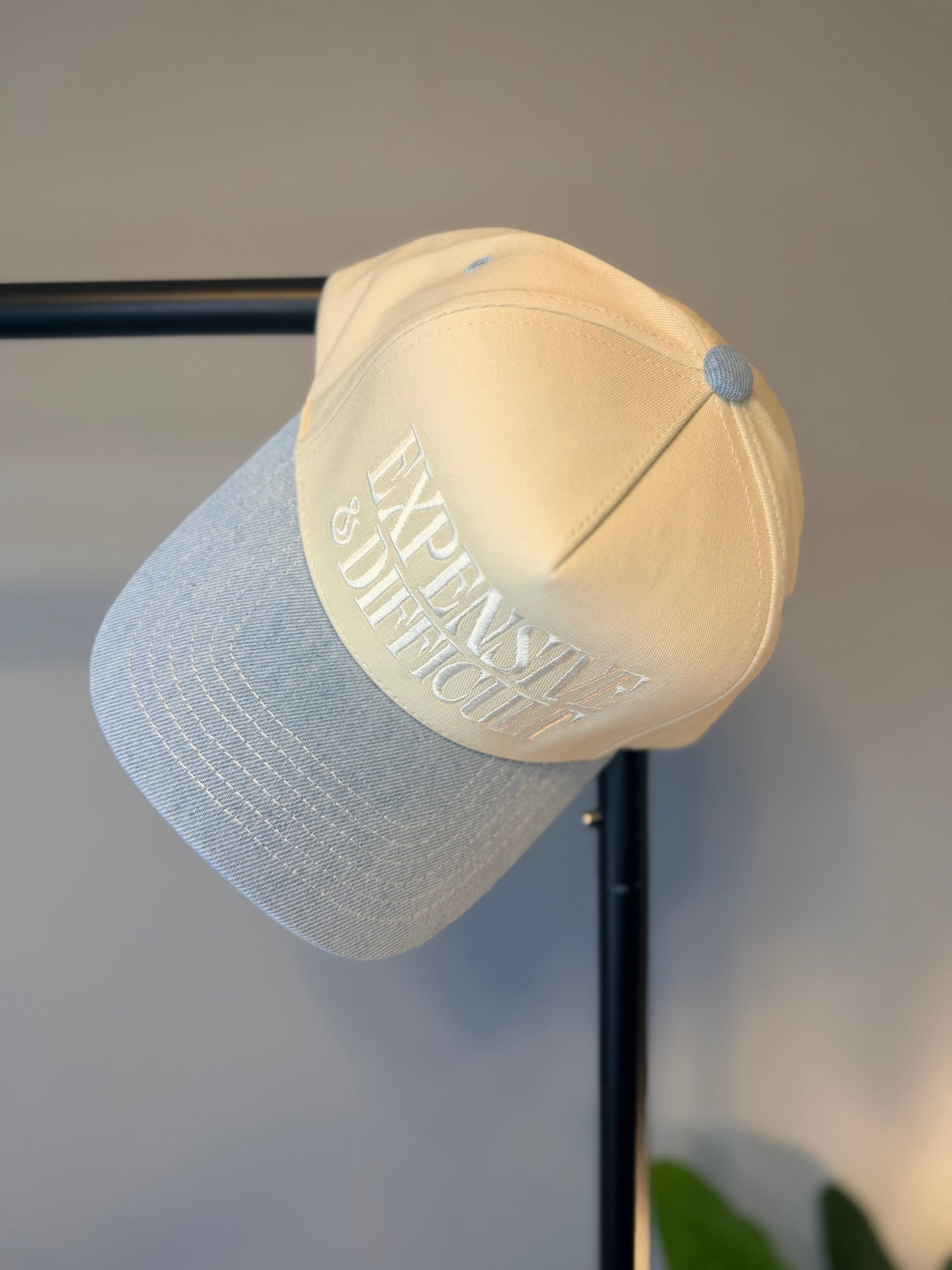 EXPENSIVE and DIFFICULT Trucker Hat | Light Denim OS