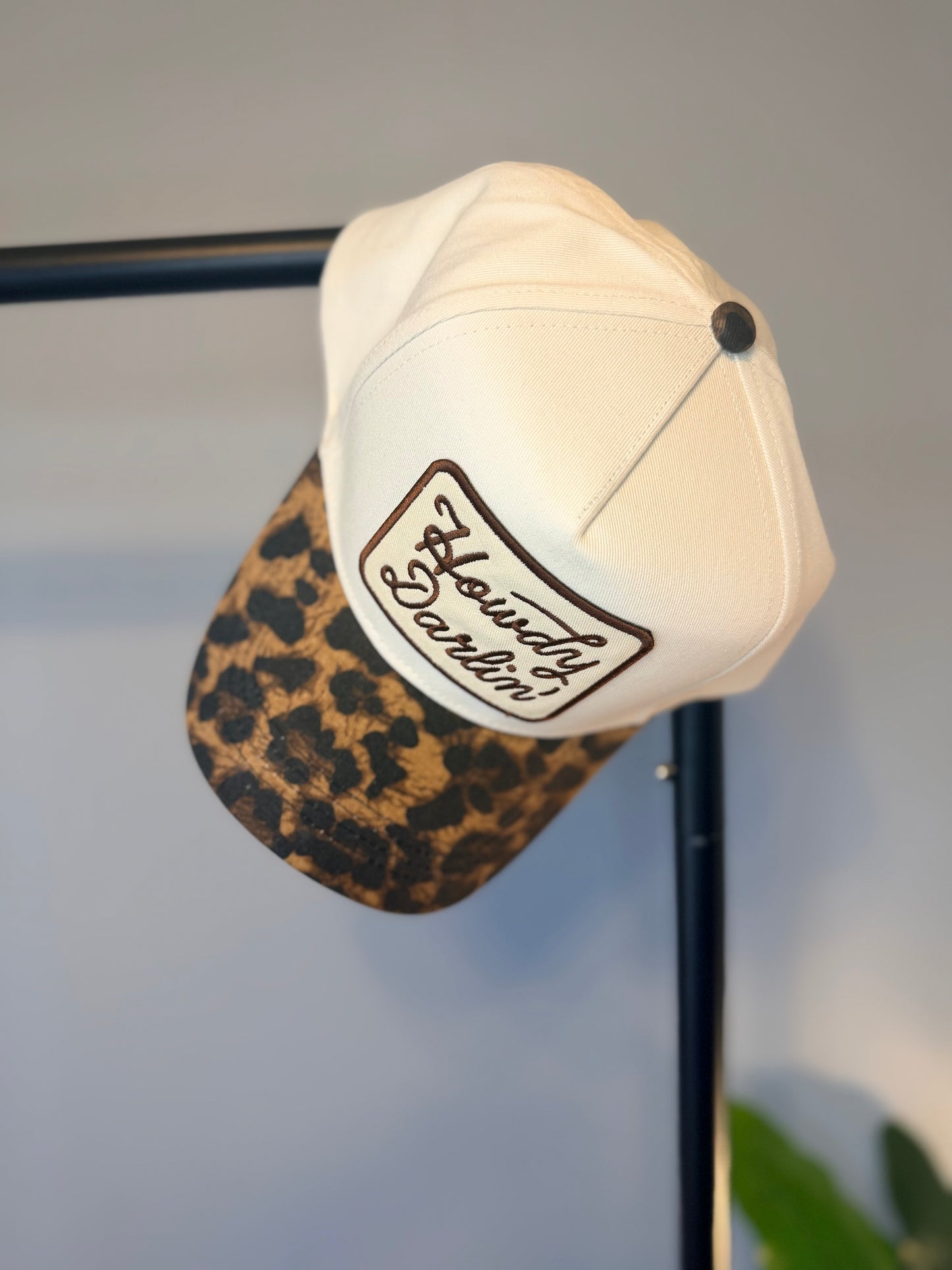 Howdy Darlin' Leopard Hat | Beige OS