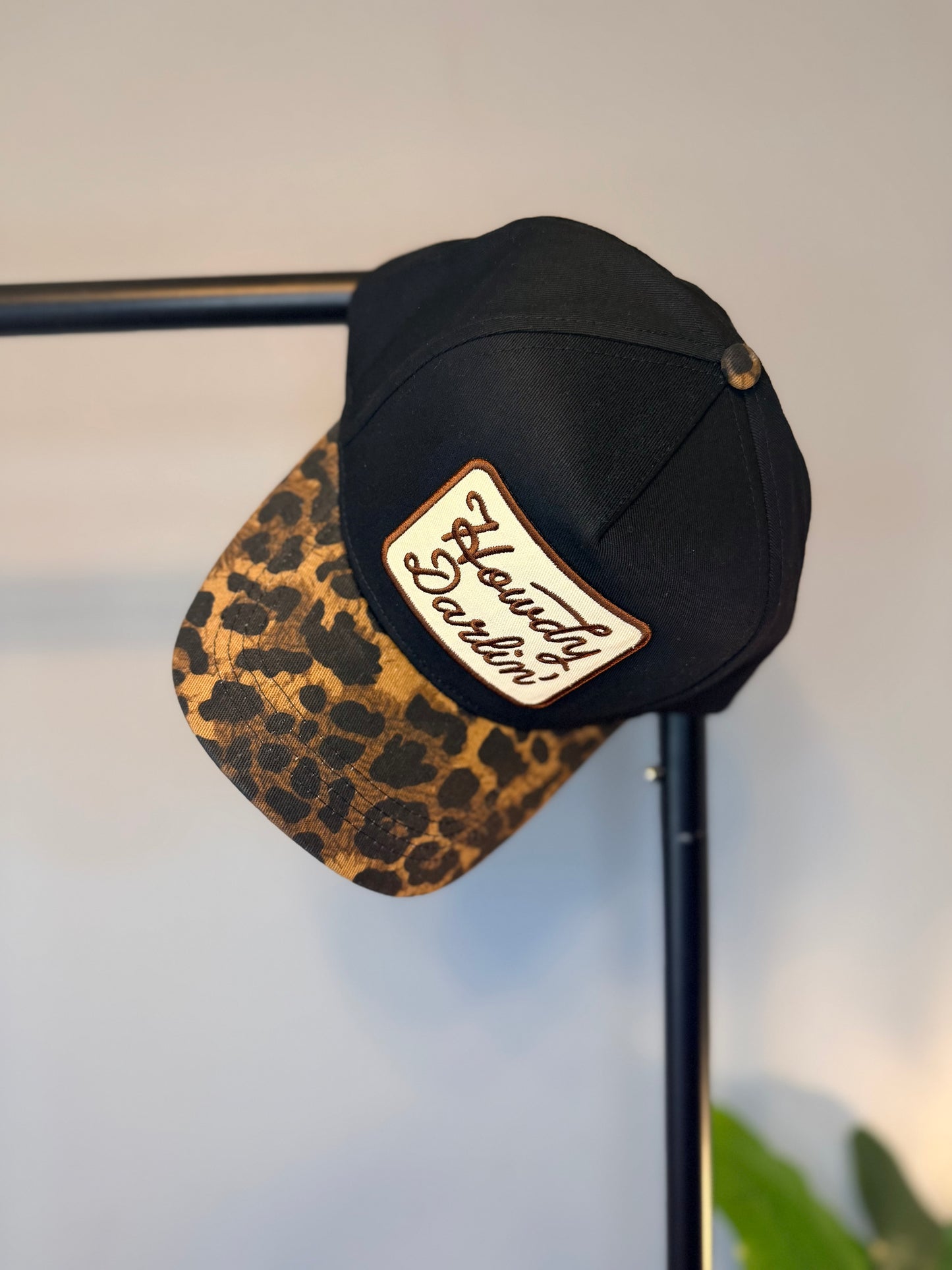 Howdy Darlin' Leopard Hat | Black OS